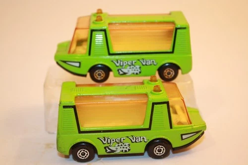 1971 Lot of 2 Vintage Matchbox Lesney Superfast Stretcha Fetcha Viper Vans