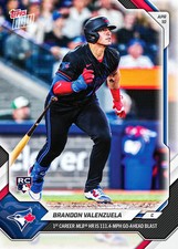 Brandon Valenzuela RC 1st HR - 2026 MLB Topps NOW - Card 68 Presale
