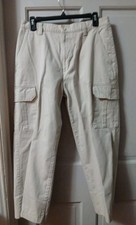 Chaps Men's Beige Cargo Dress Pants Sz 32 X 30