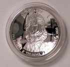 2020 1oz .999 Fine Silver Native American Weapons- Apache Rifle Curved Round