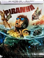 Piranha Steelbook  New 4K UHD Blu-ray Ltd Ed, With Blu-Ray, 4K Mastering, S