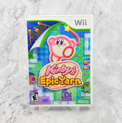 Kirby's Epic Yarn (Nintendo Wii, 2010) CIB Complete With Manual