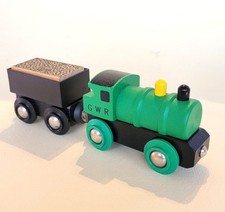 Vintage Brio 33412 Great Western Engine and Tender with 'coal' load