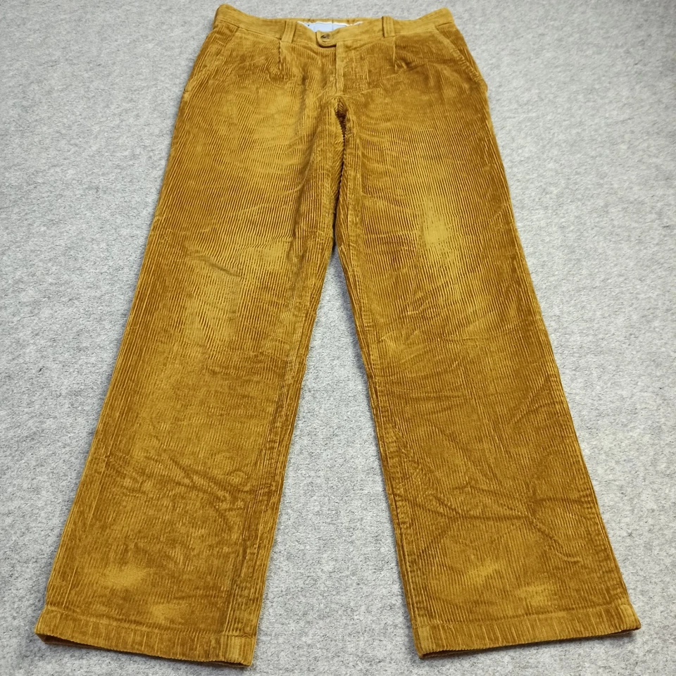 BRAX Tom Hommes Velours Pantalon D-48 33/32 Kaki Marron Standard Droit Stretch - Photo 1/4
