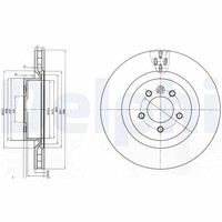2X Delphi Bremsscheibe BG9007C FüR Rover Sport Range Landrover L319 Discovery 1