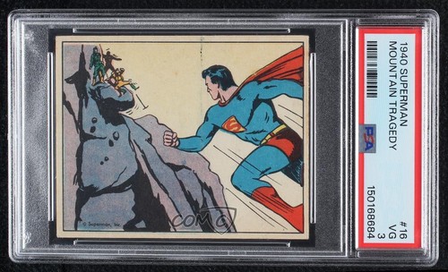 1940 Gum Inc Superman #16 Mountain Tragedy — PSA 3