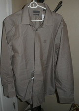 Calvin Klein Men's Dress Shirt Performance Non-Iron Slim Fit Size 17.5-34/35 NWT