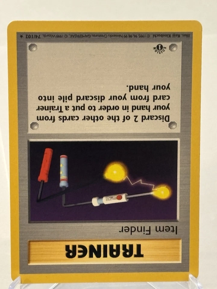 1999 Pokémon TCG Trainer Item Finder Base Set Shadowless NM - Image 2 of 4