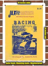 Metal Sign - 1983 Jax Raceways Racing Program - 10x14 inches