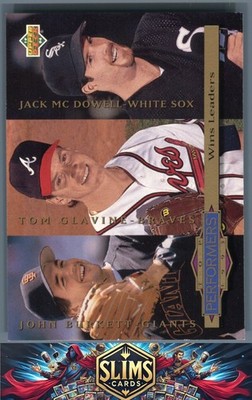 1994 Collector's Choice John Burkett / Tom Glavine / Jack McDowell TP #306