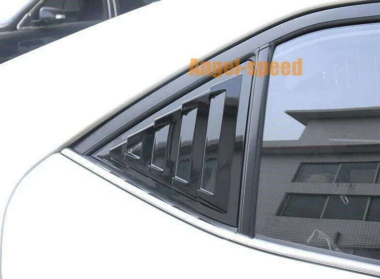 2016-2018 para Toyot@a Corolla sedán negro brillante ventilación ventana persiana moldura Foto 4 de 4