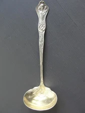 Antique Silver Plate R&B/International Silver Co "Poppy" Cream/Sauce Ladle 1914