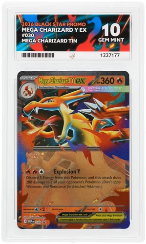 Mega Charizard Y EX 030 ACE Black Star Promo Pokemon ACE 10 Gem Mint