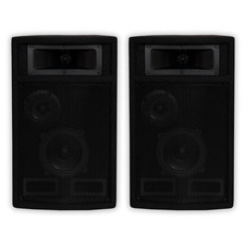 Acoustic Audio PA-500X Passive 800W 3-Way Speaker Pair DJ PA Studio Speakers