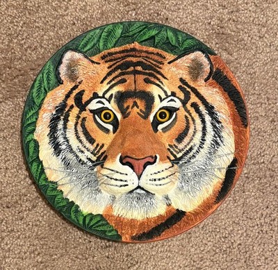 Franklin Mint ''Eye of the Tiger'' 3-D Sculptured Collectors Plate