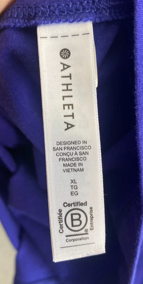 Athleta Outbound Tank Top Women's Size XL Blue Purple 882327 Mock Neck - Image 4 of 4