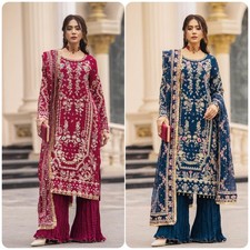 Designer Indian Pakistani top plazzo Bollywood Dress Party Wear Suit wedding