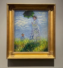 HOLIDAY SALE!!  Monet PAINTING - Lady with Umbrella - post- Impressionist art