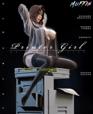 Muffin studio 1/3 Printer Girl Silicone ver. Limited Model Statue In Stock