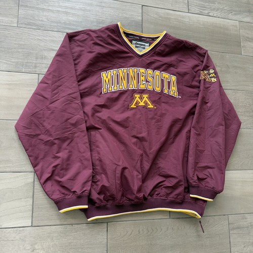 Minnesota Golden Gophers Windbreaker Jacket Adult 2XL XXL College Pullover Mens - Picture 2 of 12