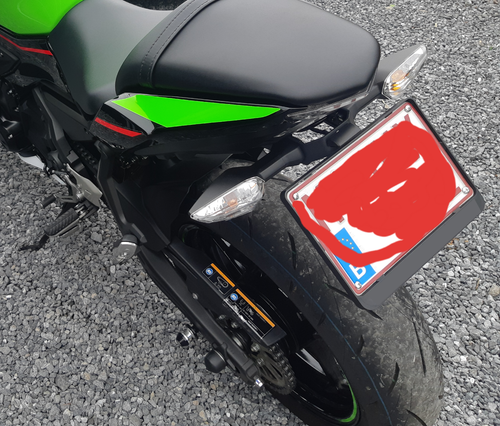 For NINJA650 17-25 License Bracket Turn Signal Fender Eliminator Plate Holder - Picture 3 of 10