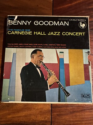 BENNY GOODMAN: the famous 1938 carnegie hall jazz concert COLUMBIA  Box SL160 EX