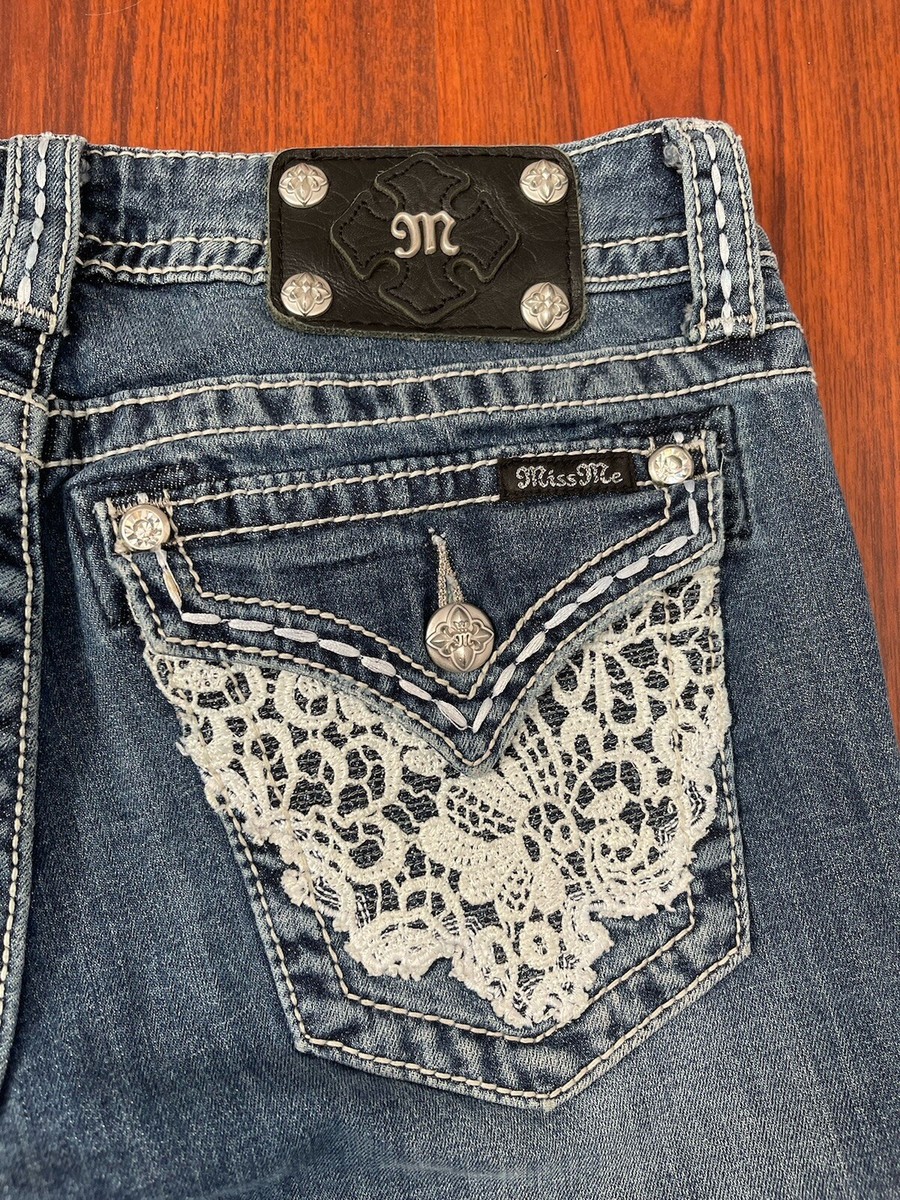 Miss Me Jeans Womens Size 29 boot blue Studeed Design Miss Me Jeans Womens Size 29 boot blue Studeed Design