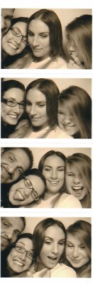 VINTAGE PHOTO BOOTH - STRIP - FUN-LOVING GROUP OF YOUNG FRIENDS, MAKING FACES