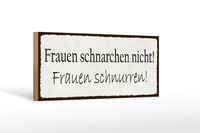 Holzschild Spruch 27X10 Cm Frauen Schnarchen Nicht Holz Deko Schild Wooden Sign