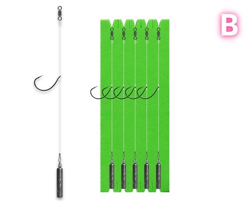 10 Stück Barschangeln Drop Shot Ready Rigs Wirbel Haken Vorfach Bleigewicht Wacky Rig - Bild 10 von 27