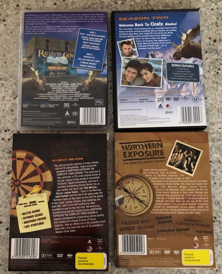 NORTHERN EXPOSURE SEASONS 1 to 4 - 16 DISCS 63 EPISODES - 4x DVD SETS - AS BELOW - Image 2 of 4
