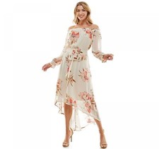 luxology Women's Chiffon High-Low Maxi Dress Y814795H46 S