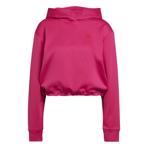 MoonWorks Felpa Con Cappuccio Donna 'Corsa' - Rosa, Taglia L, Slim Fit, Morbida E Casual Con Passante Per Cuffie
