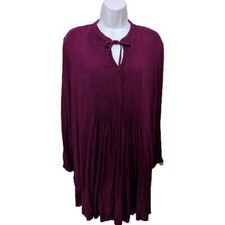 Old Navy Babydoll Mini Long Sleeve Dress Womens 2XL XXL Boho   4900