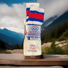 Vintage USA Olympic Sport Tube Sock 24” Length