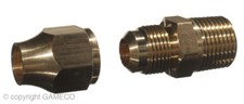 CATERING RESTAURANT-FITTINGS&VALVES MALE UNION 5/16FLARE x 1/4MBSP C/W NUT