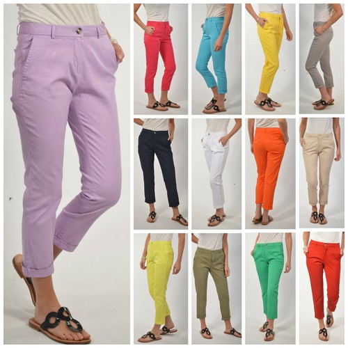 BENETTON Ladies Slim Fit Capri Trousers 