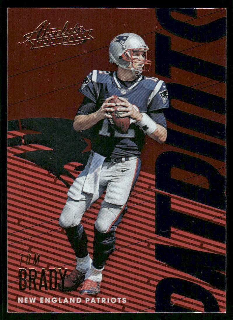 2018 Panini Absolute #64 Tom Brady Spectrum Blue