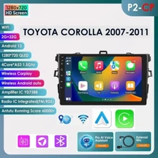2+32G Android 13 HD Car Radio GPS Stereo WiFi Caplay For Toyota Corolla 2007-11