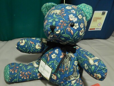 Vera Bradley gestepptes Tiermuster PLÜSCHBÄR ~ limitierte Promo ~ botanische Tierwelt