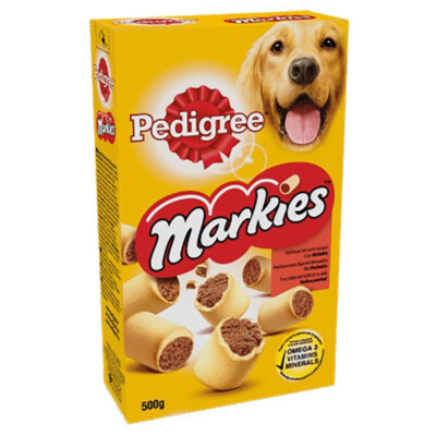 Leckerli Pedigree Markies 12x500g Knusprige Kekse mit Markknochen