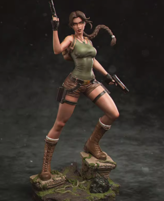1/18 Resin Tomb Fighter Girl Unassembled Unpainted RW-1421-2 | eBay