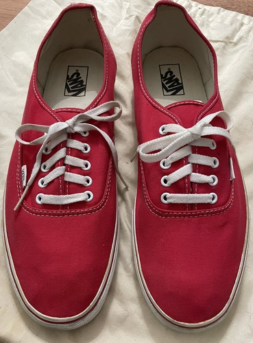 NWOB MENS RETRO RED VANS SIZE 15, OFF 
