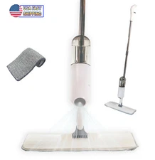 360 Rotatable Microfiber Spray Mop Floor Cleaning Wet & Dry Microfiber Pads 