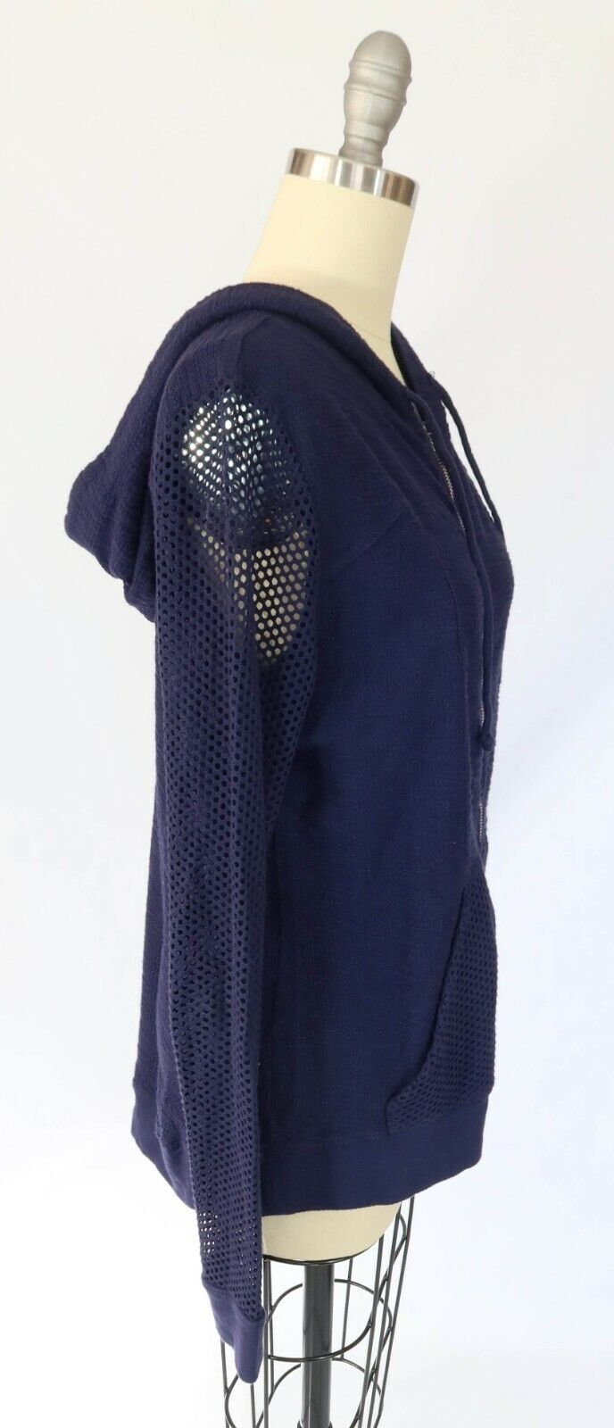MICHAEL STARS Size S Navy Blue Cotton Open Knit S… - image 2