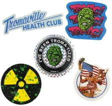 NEW Creepy Co. Toxic Avenger STICKER 5-PACK Toxie Troma Tromaville Americana Mop