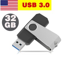 Swivel 32GB USB Flash Drive USB 3.0 Memory Stick Storage Thumb U Disk Pen Drive
