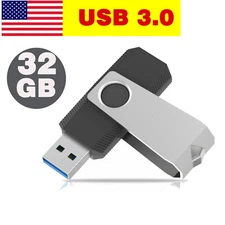Swivel 32GB USB Flash Drive USB 3.0 Memory Stick Storage Thumb U Disk Pen Drive 