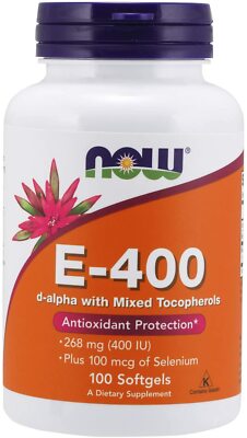 Now Foods E-400, Soft-gels, 100-Count