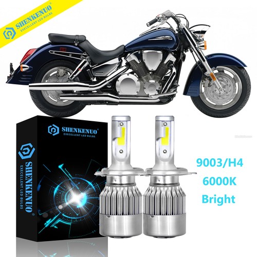 2pcs H4 LED Headlight Bulbs For Honda VTX 1300 C R RETRO VTX 1800 C R S